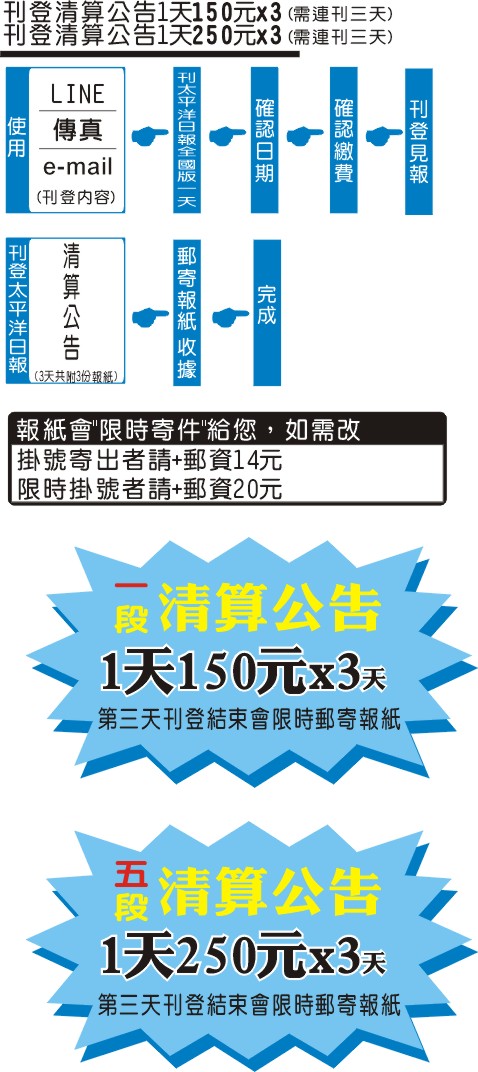 清算公告 清算公告